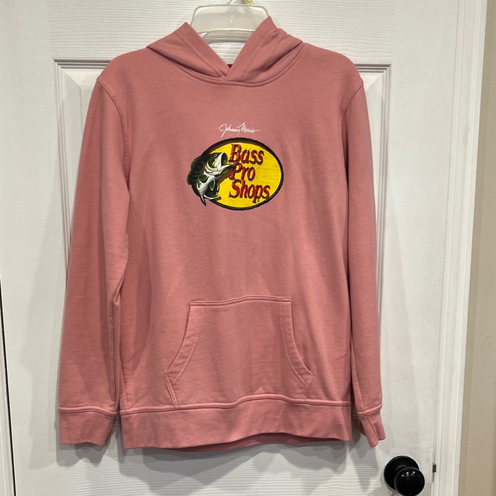 Bass Pro Shops Pink Hoodie hirls size Xl. New